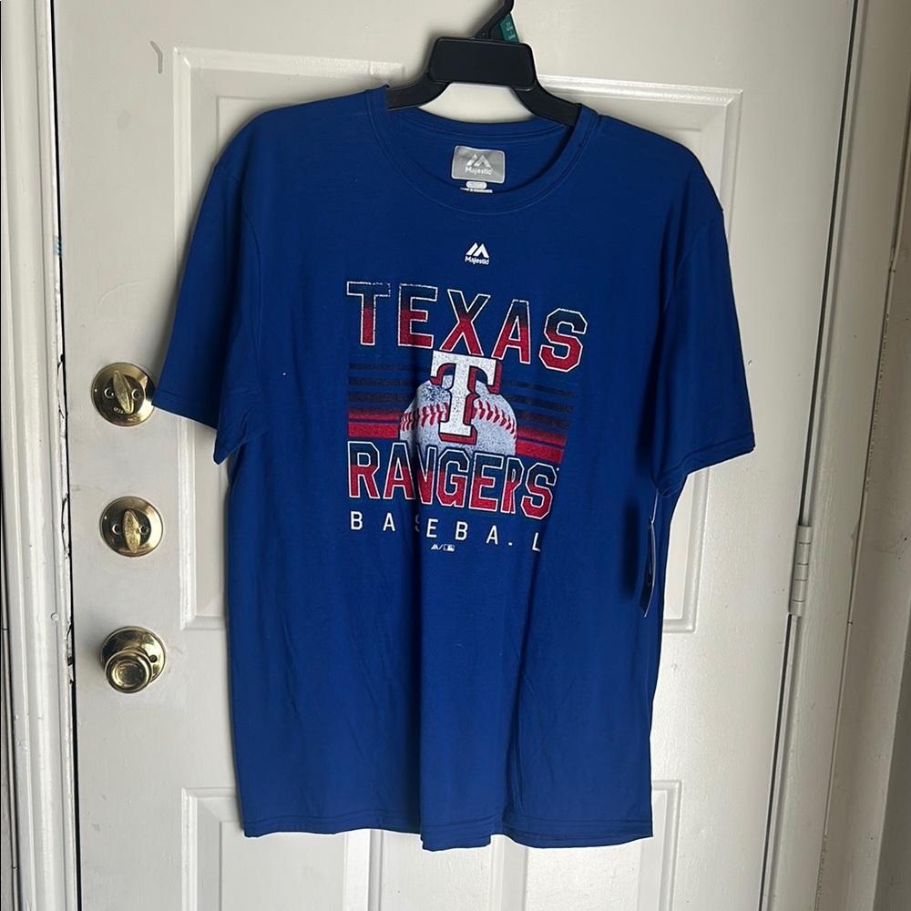 Majestic Texas Rangers Blue T-Shirt